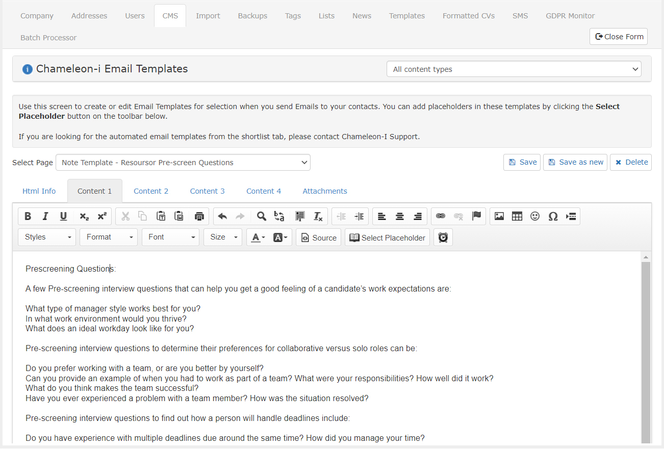 Cloudcall note template